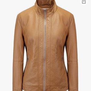 MOVING SALE 🌟NWT Womens Faux Leather Biker Jacket